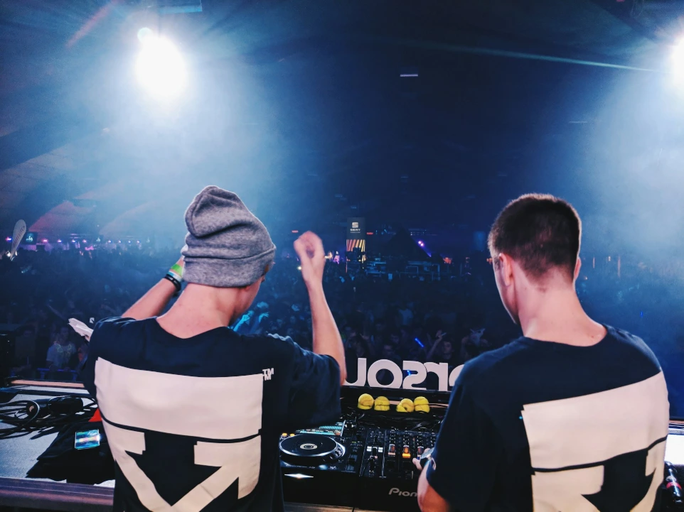 DJ in front of the crowd